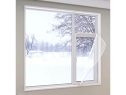 Lámina Aislante Térmica Para Ventanas, Lámina Transparente Antifrío Kit De Aislamiento Ventanas Con Tira Ad...