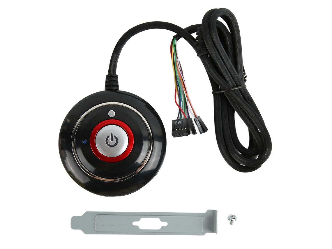 Vlrla-2026novointerruptor Del Botón De Encendido De Pc Con 2 Usb
