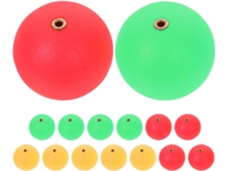 Bolas de pesca flotantes, 30 mm de diámetro, paquete de 15 unidades.