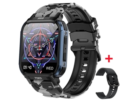 Reloj inteligente militar para exteriores 1,85, reloj inteligente con llamadas Bluetooth para hombres, relojes de Fitness resistentes al agua para ...