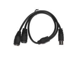 Cable Din De 5 Pines Macho A 2 Cables Din De 5 Pines Hembra. Adaptador Divisor Din De Alta Precisión De 5 Pines, 0,5 M