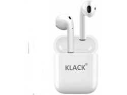 Auriculares Bluetooth True Wireless KLACK I11 (In Ear - Micrófono - Blanco)