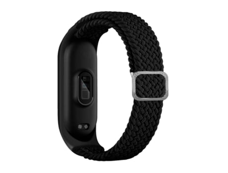 Correa Nylonsense Trenzada con Hebilla Ajustable para Xiaomi Mi Band 5 Negra PHONECARE