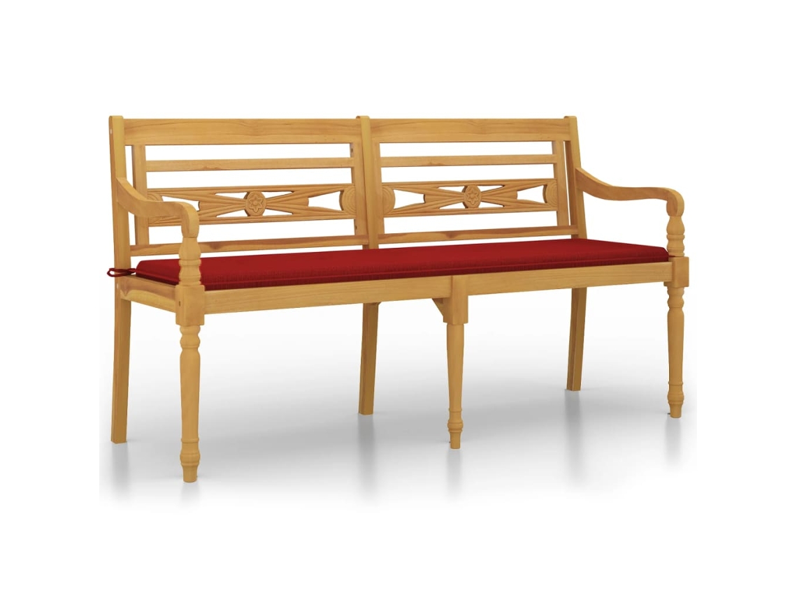 Banco VIDAXL Marrón Teca (150 cm)