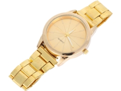 Reloj Diseño Elegante Cuarzo Mujer Metal Dorado Resistente Valentín Cumpleaños Obsequio San