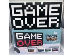 2026-luz Nocturna Luminosa De Palabra Game Over Con Usb, Icono De Juego Colorido Y Pequeño Para Videojuegos Phonation