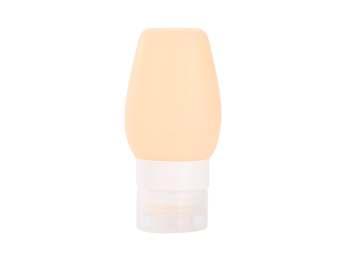 Frascos de silicona portátiles para viajes, ideales para cosméticos y emulsiones.