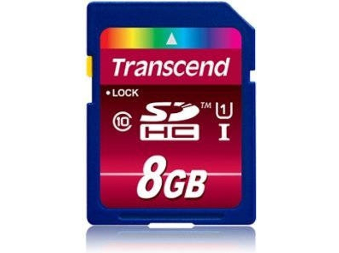 Tarjeta de Memoria TRANSCEND 8GB SDHC Class 10 UHS-I