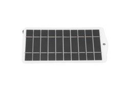 Cargador Solar Usb De Panel De Silicio Monocristalino De 2,5 W Y 5 V Para Dispositivos Electrónicos De 3,7 V A 5 V, Color Blanco.