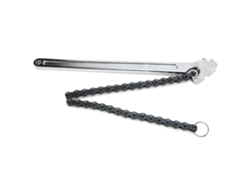 Llave De Cadena De 15 Pulgadas, Acero Cromo-vanadio Pulido, Herramienta Manual Cromada
