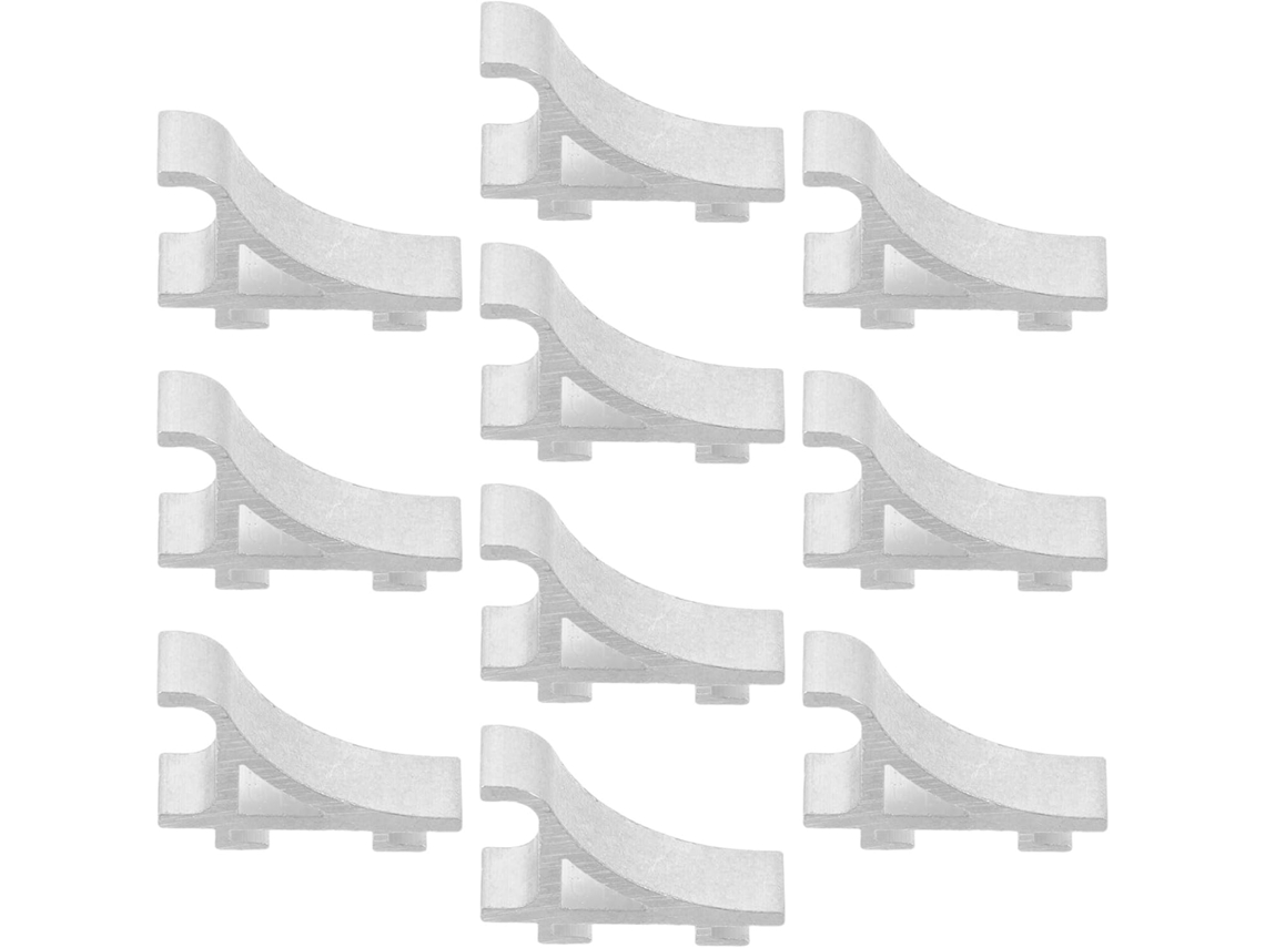 Paquete De 10 Clips Y Ganchos Metálicos Resistentes Para Estantes De Congelador