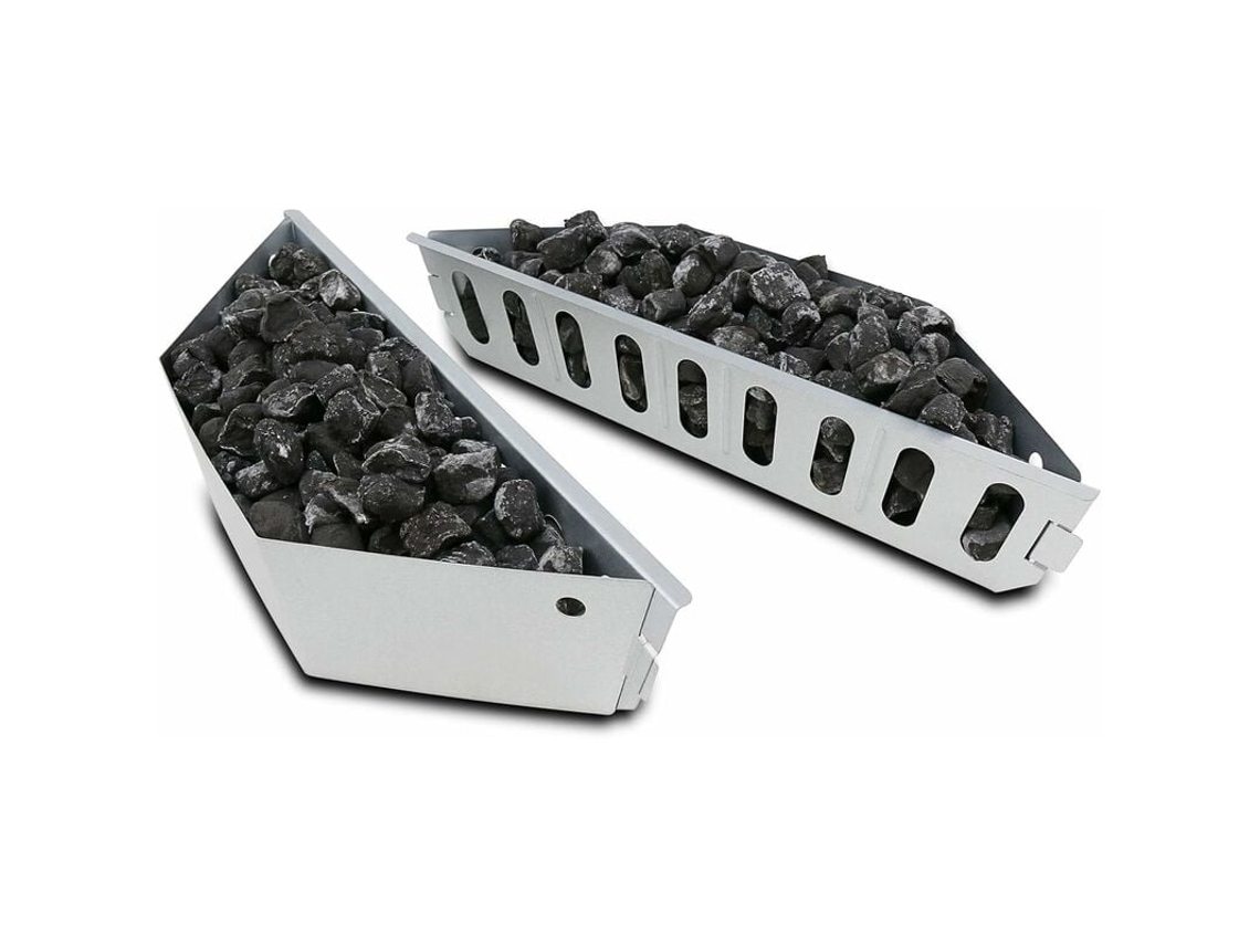 Cestas para carbón para Weber 7403 One Touch Master Touch y todos los tamaños (47, 57 y 67 cm). Para calor directo e indirecto. Paquete de 2 unidades. Gigikill