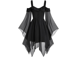 2026-vestido Gótico Sexy Hombros Descubiertos Para Feria Renacentista Halloween Steampunk Talla Grande