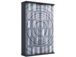 Estante Porta Cd DVD De Madera Con Puerta De Cristal Tilano L Vcm
