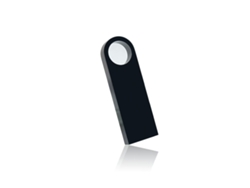 Memoria USB de 16 GB, elegante, metálica, USB 2.0, para PC y portátiles. Negra. Hexinyigjly