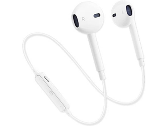 Auriculares Bluetooth WJS CT1136 (In Ear - Micrófono - Blanco)