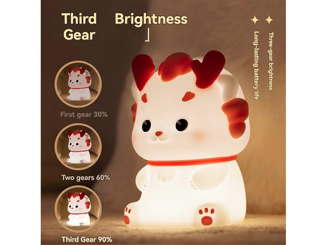 Luz nocturna USB Xiaolong, luz ambiental, lámpara de mesilla, luz para dormir Rosewell