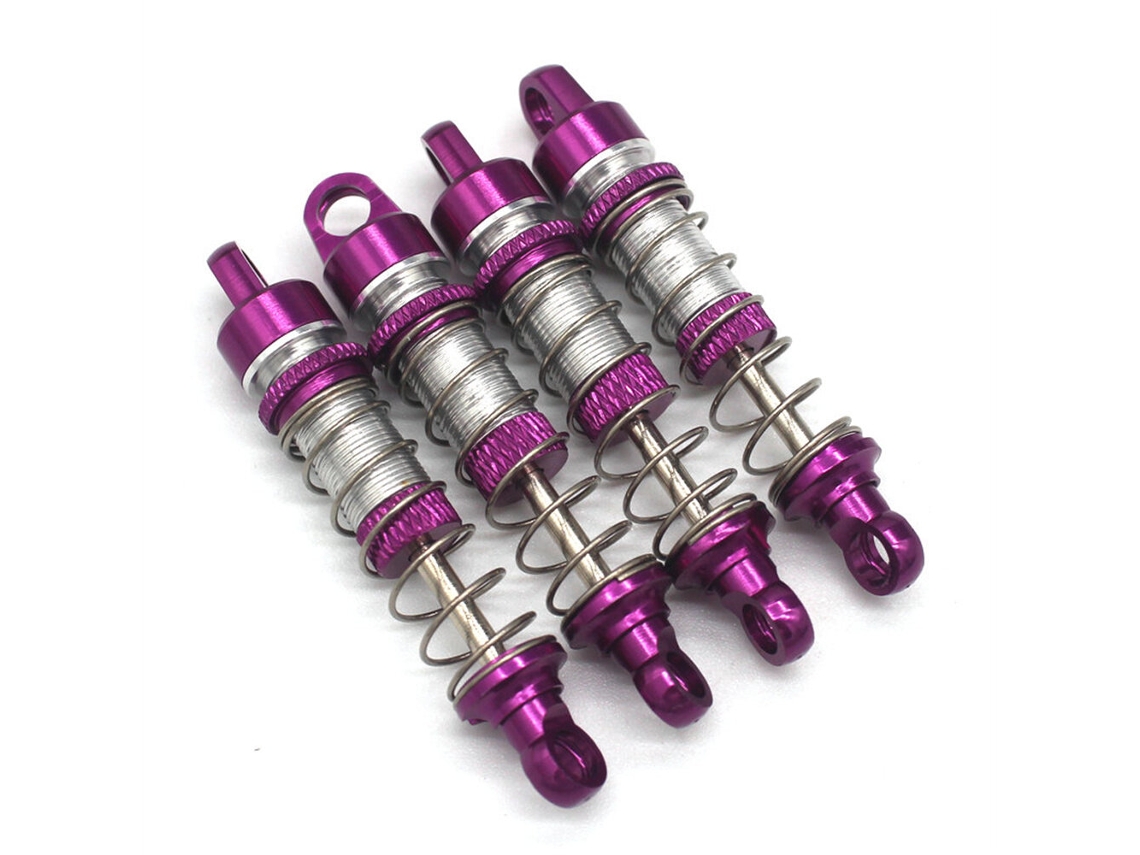 Amortiguador De Aceite Metálico Mejorado Silver4pcs Para Mnrc Mn78 Cherokee 1/12 Rc Car Vehicles Models Spare Parts