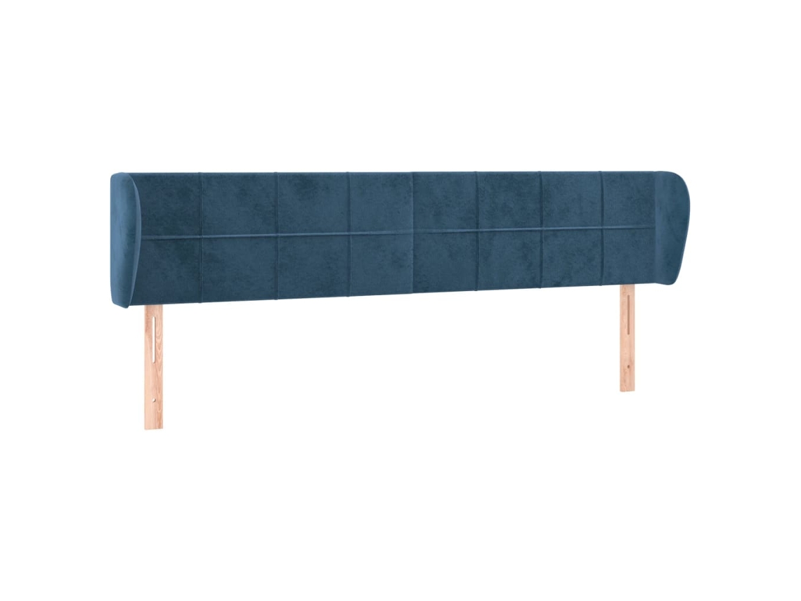 Maison Exclusive - Cabecero De Terciopelo Azul Oscuro 163x23x78/88 Cm