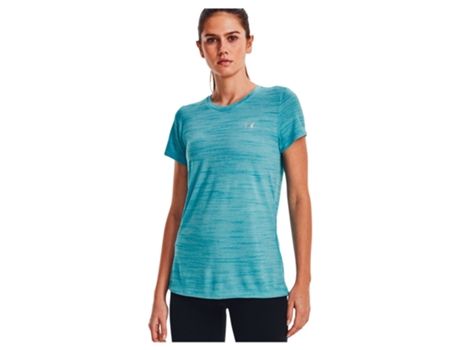 Camiseta de Mujer para Fitness UNDER ARMOUR Tech Tiger Azul (XS)
