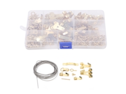 Kit De 230 Ganchos Para Marcos De Fotos, Sin Marca, Tornillos Y Clavos Para Pared, Acabado Dorado Europeo.