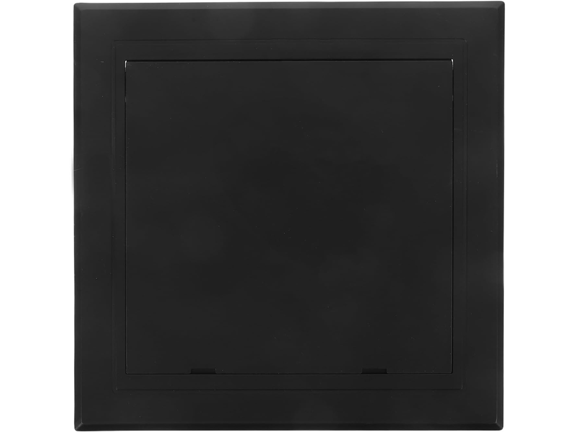 Panel Acceso Plástico Negro 200x200 Mm Inspección Plomería