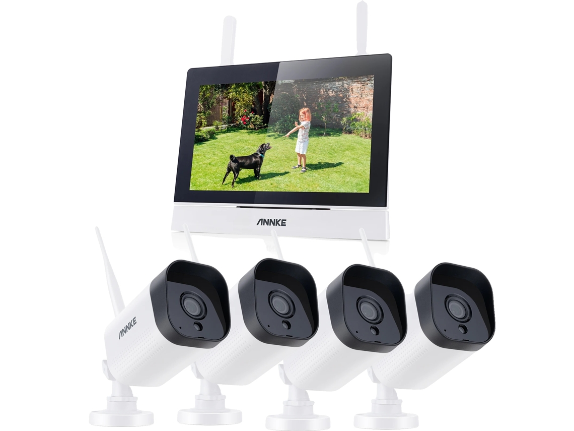 Cámara NVR inalámbrica, resolución de 3 MP, entrada de video de cuatro canales OEM