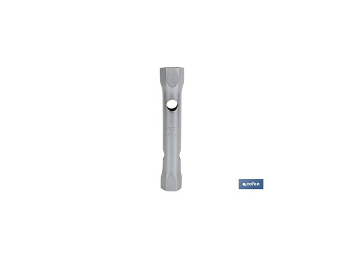 Llave De Tubo Din 896 B De Medida 14-15 De Doble Boca Hexagonal Fabricada En Acero Endurecido