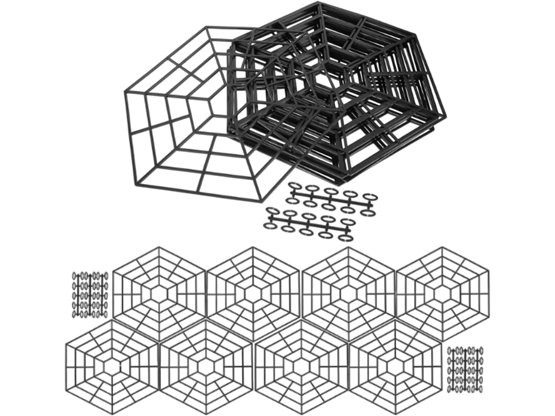 Red de protección para estanques, protección flotante, red de seguridad hexagonal resistente Chaberlu