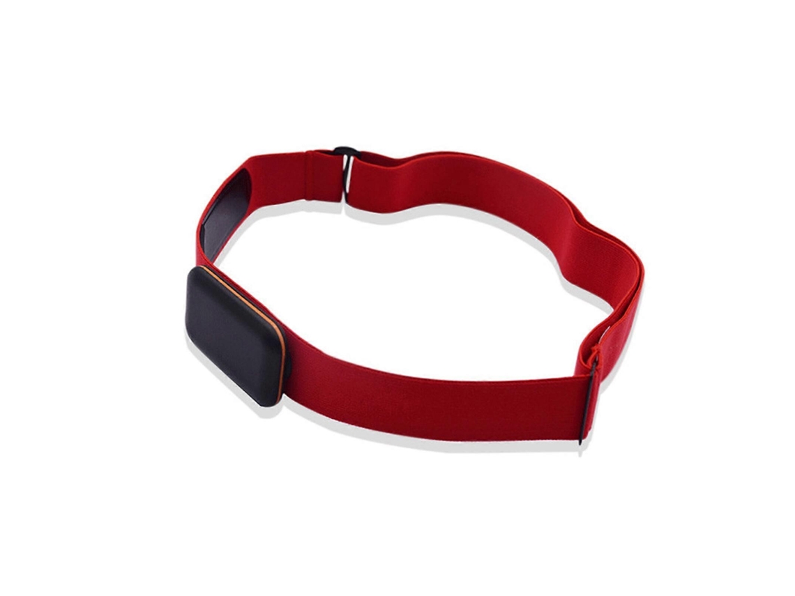 Correa de pecho con monitor de frecuencia cardíaca rojo para deportes al aire libre con Bluetooth extensible hasta 100 cm Jinyubo Store