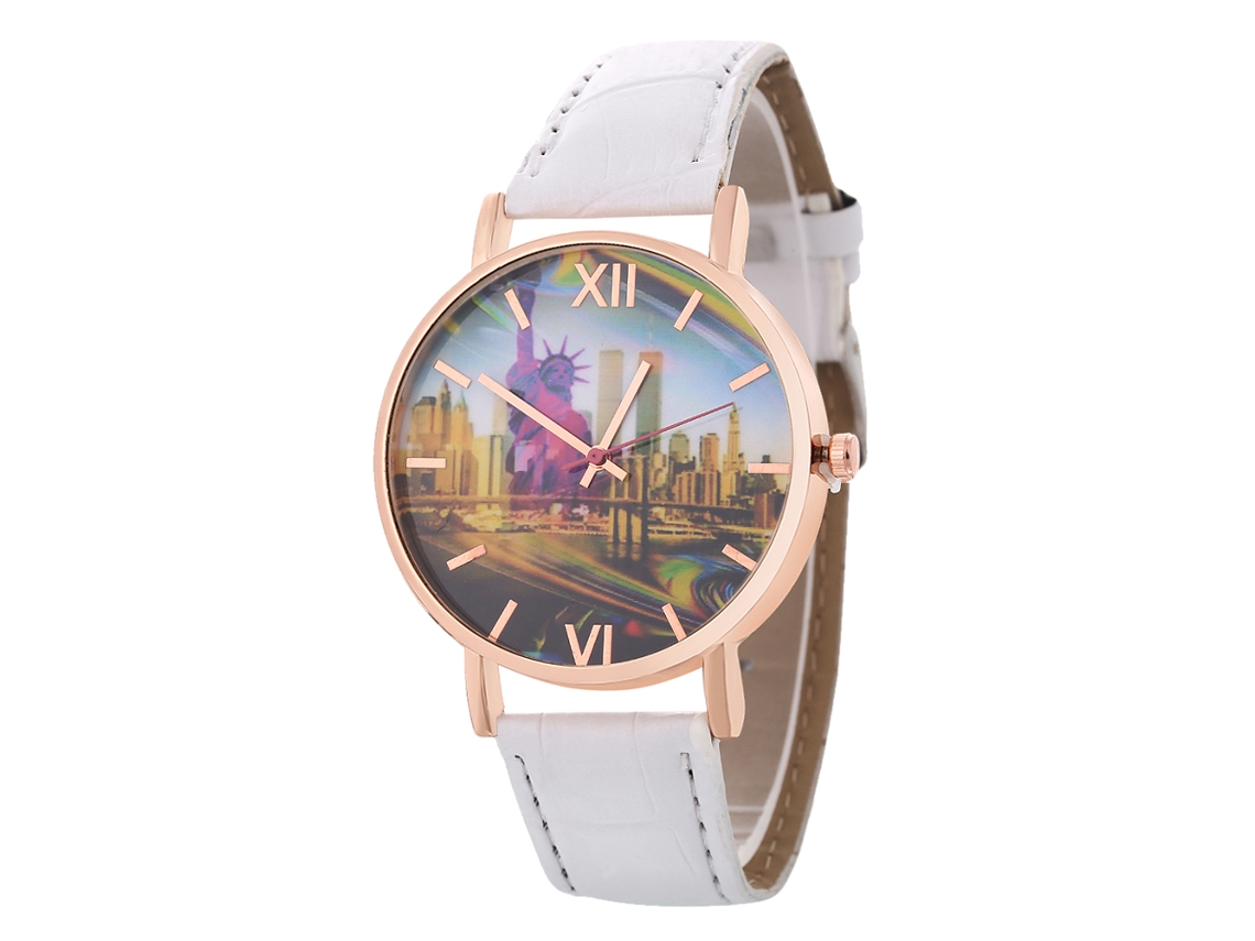 Reloj De Cuarzo Elegante Y Casual Para Pareja Unisex, Regalo (blanco)