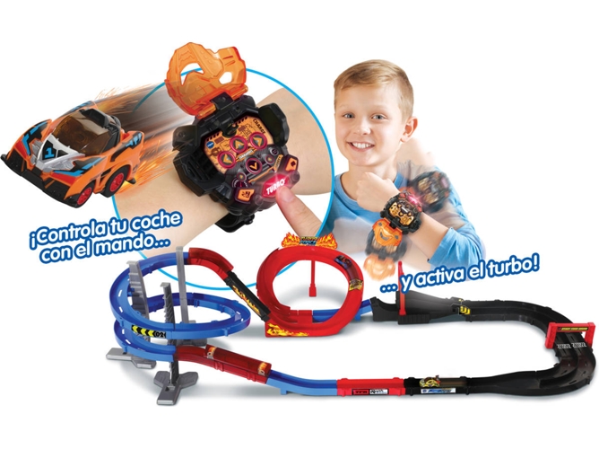 Pista de Coche VTECH Turbo Force Race Track (Com Coche)