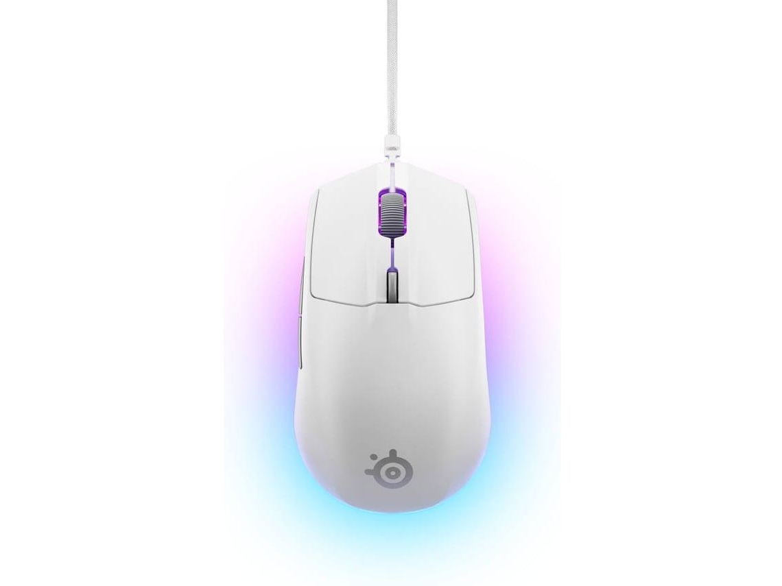 Ratón Gaming STEELSERIES Rival 3 (2ª Generación - Blanco)