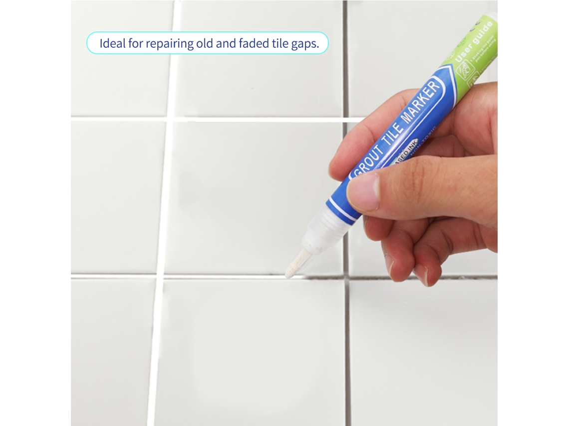 Bolígrafo Para Lechada De Azulejos Resistente Al Agua Con Punta Extra Para Reparaciones Y Renovaciones Del Hogar.
