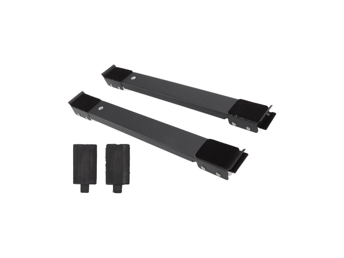 2 Bases Móviles Extensibles De Acero De 300 Kg Para Electrodomésticos Como Lavadoras Y Frigoríficos.