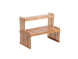 Estantería De Bambú Para Plantas, Estantería De Sobremesa O Encimera, Organizador De Jardín, Estante De Almacenamiento Para Armario, Ideal Para Sala De Estar O Dormitorio Infantil.