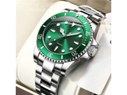 Reloj de buceo para hombre de acero inoxidable de alta calidad, estilo suizo, con movimiento Seiko Ly Ebike Sport.