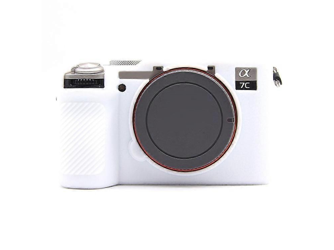 Funda protectora de silicona con textura de lichi compatible con Sony A7cr/A7c II, funda anticolisión para cámara Facpoet