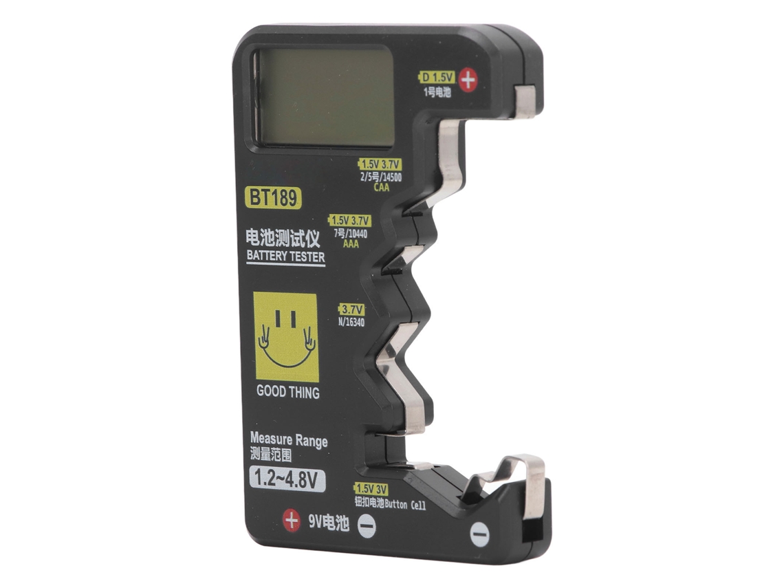 Comprobador De Baterías Digital Con Gran Pantalla Lcd, Detector De Capacidad Universal Para Baterías Ndc Aa Aaa, Botón