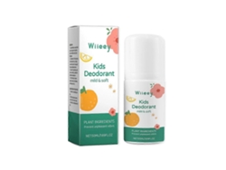 Desodorante Natural Para Crianças E Adolescentes, Sem Alumínio, Hipoalergênico, Roll-on Com Fragrância De Baunilha E Citrus Fresca