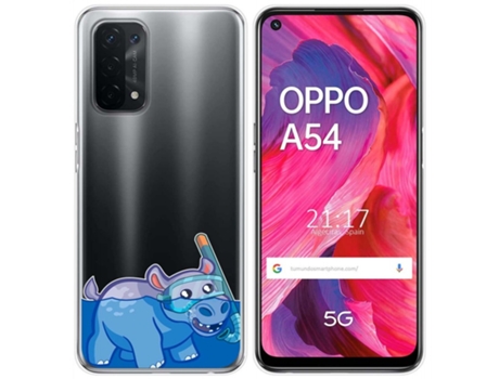 Carcasa Oppo A54 5G / A74 5G TUMUNDOSMARTPHONE Dibujos Transparente Multicolor