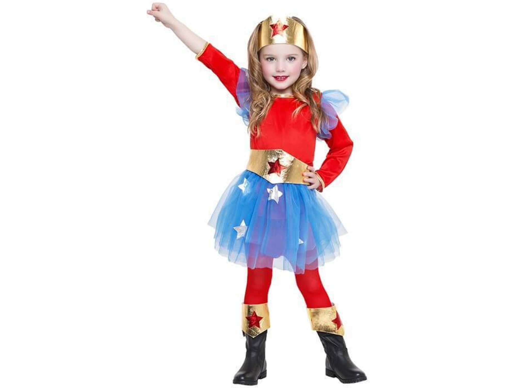 Disfraz de Niña DISFRAZZES Mujer Maravilla (Talla: 3 a 4 años)
