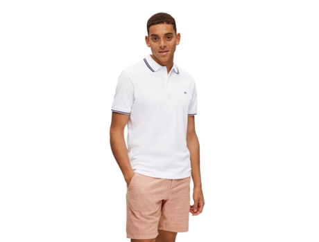 Polo para Homem SELECTED (2XL - Branco)