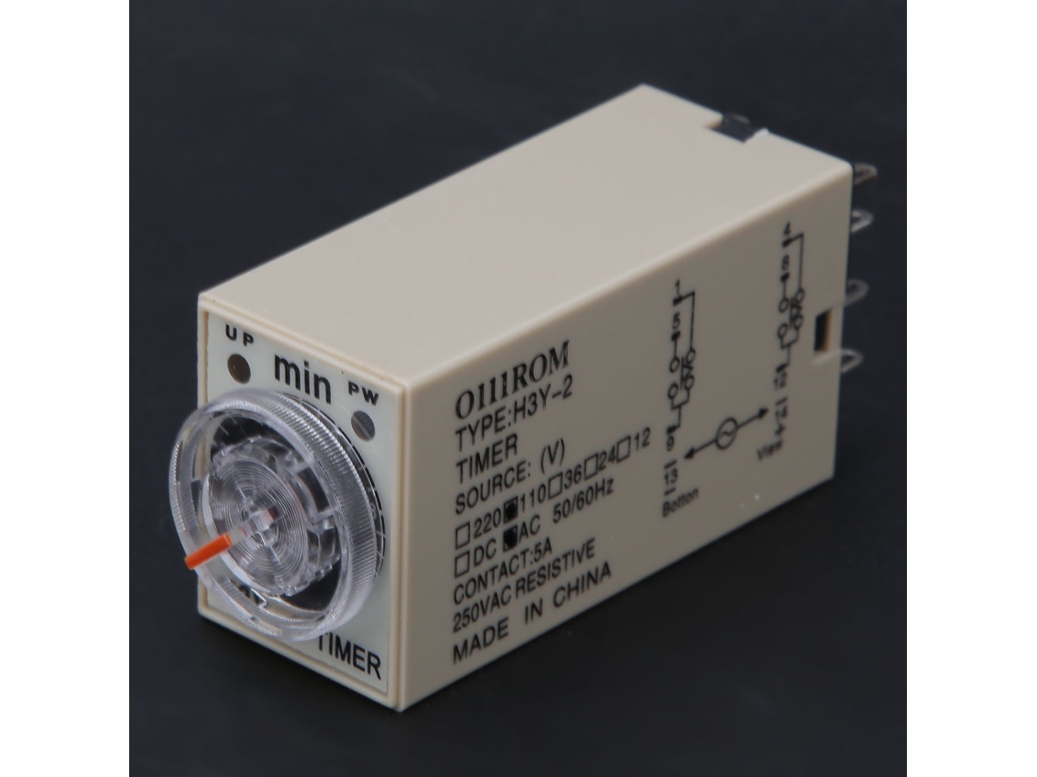 2026dz-relé Temporizador H3y-2 8 Pines 0-10 Min 110vac Precisión Alta Electrodomésticos Suministros Eléctricos