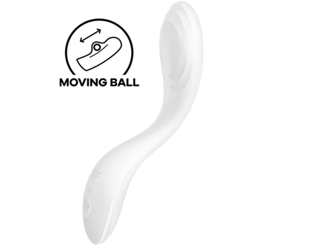 Vibrador De Punto G De Placer SATISFYER VIBRATOR Rrolling Blanco