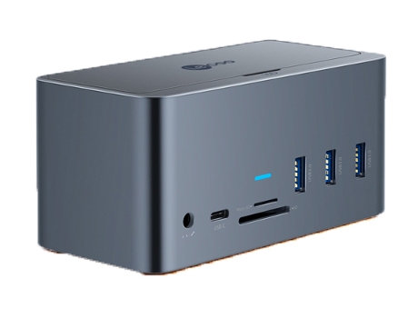 Adaptador LECOO Lkc1313H 17In1 Tipo-C a 2Usb2.0 3Usb3.0 1000Mbps 2Hdmi Vga Sd/TF 3Pd SSD para Huawei Mate40/P50 S20