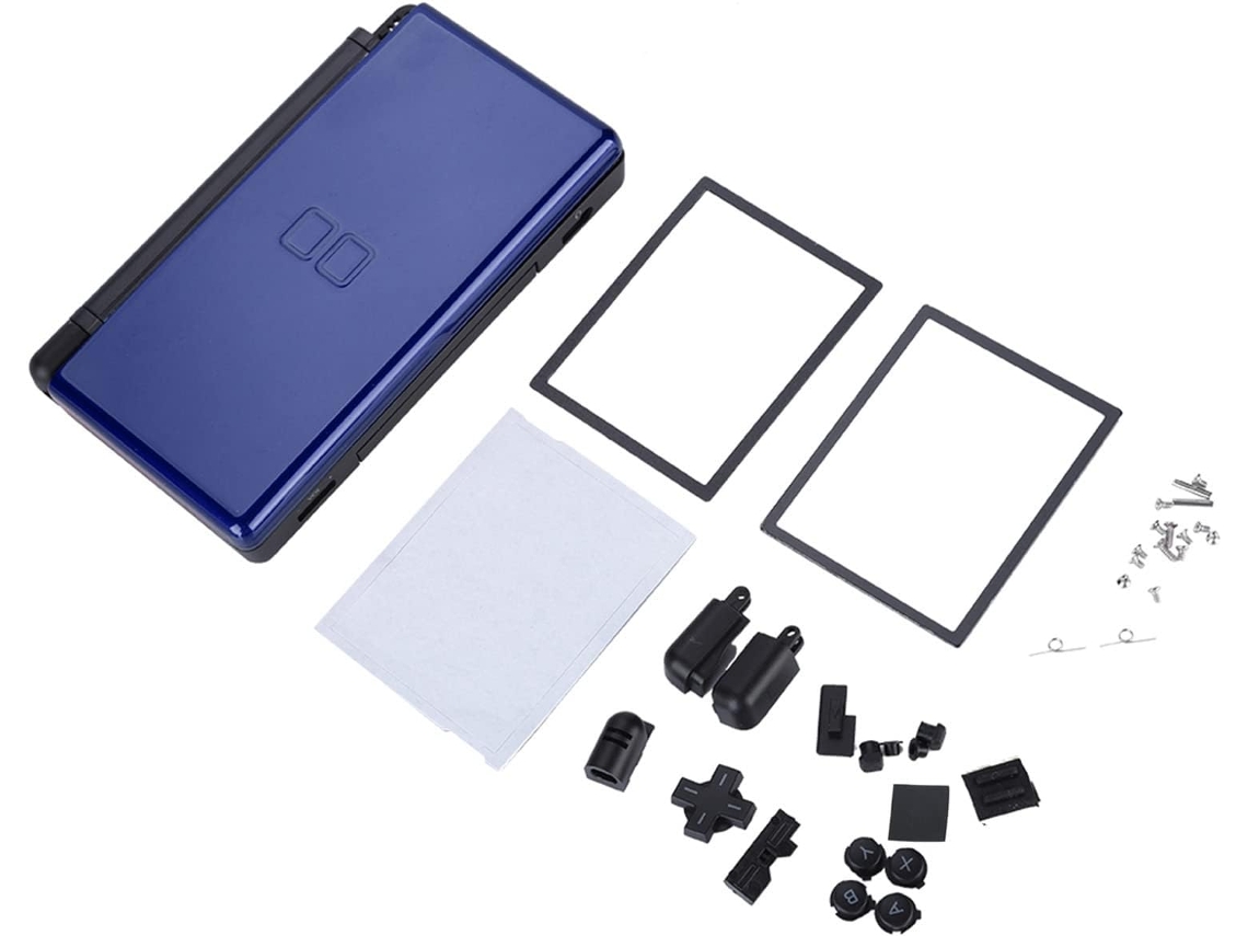 Juego completo de repuestos para la carcasa DS Lite SFUSHOS (azul)