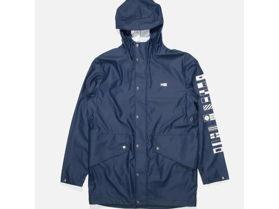 Impermeable Salty Crew Seal azul marino