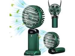 Miniventilador De Mão 90° 5 Velocidades (verde)