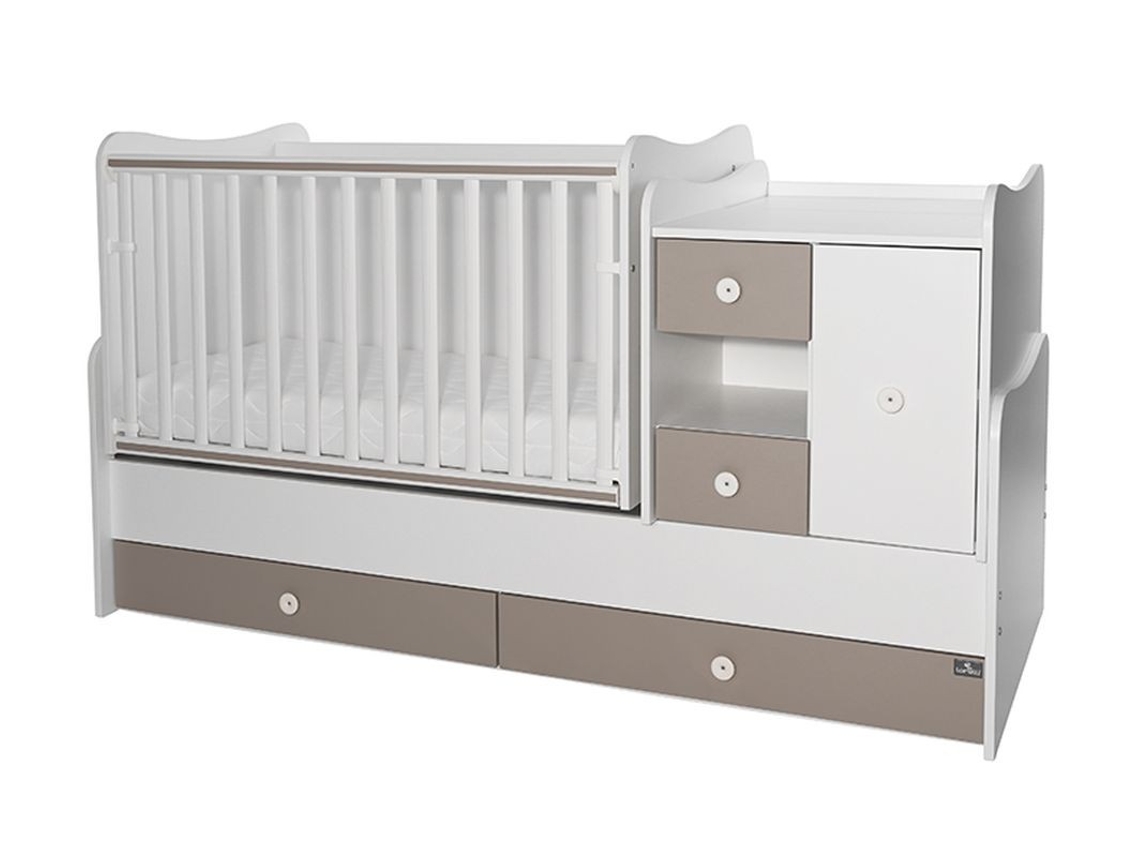 Cuna Convertible En Cama Minimax De Lorelli White+string New